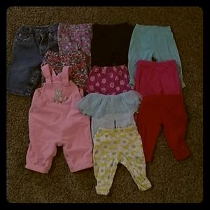 Lot of 11 10 pants and 1 pair of coveralls